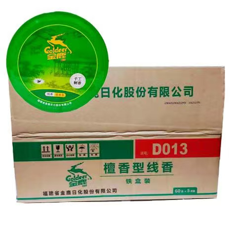 金鹿 线香（驱蚊檀香） 10盘/盒 5盒/组