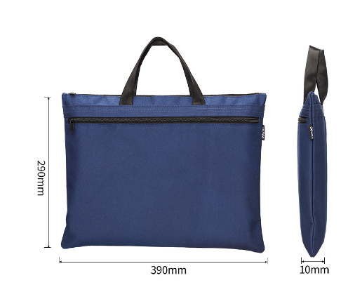 得力 5840 手提式双层收纳袋(蓝)